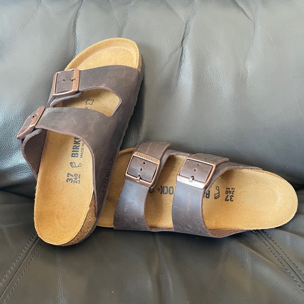 SOLD -BIRKENSTOCK SANDALS - NEVER WORN, size 37